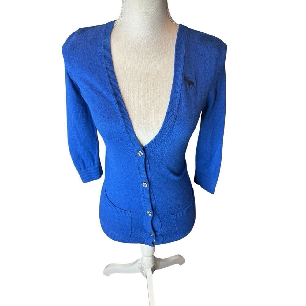 Abercrombie Kids Royal Blue Cardigan Sweater Girl’s Extra Large Adult S